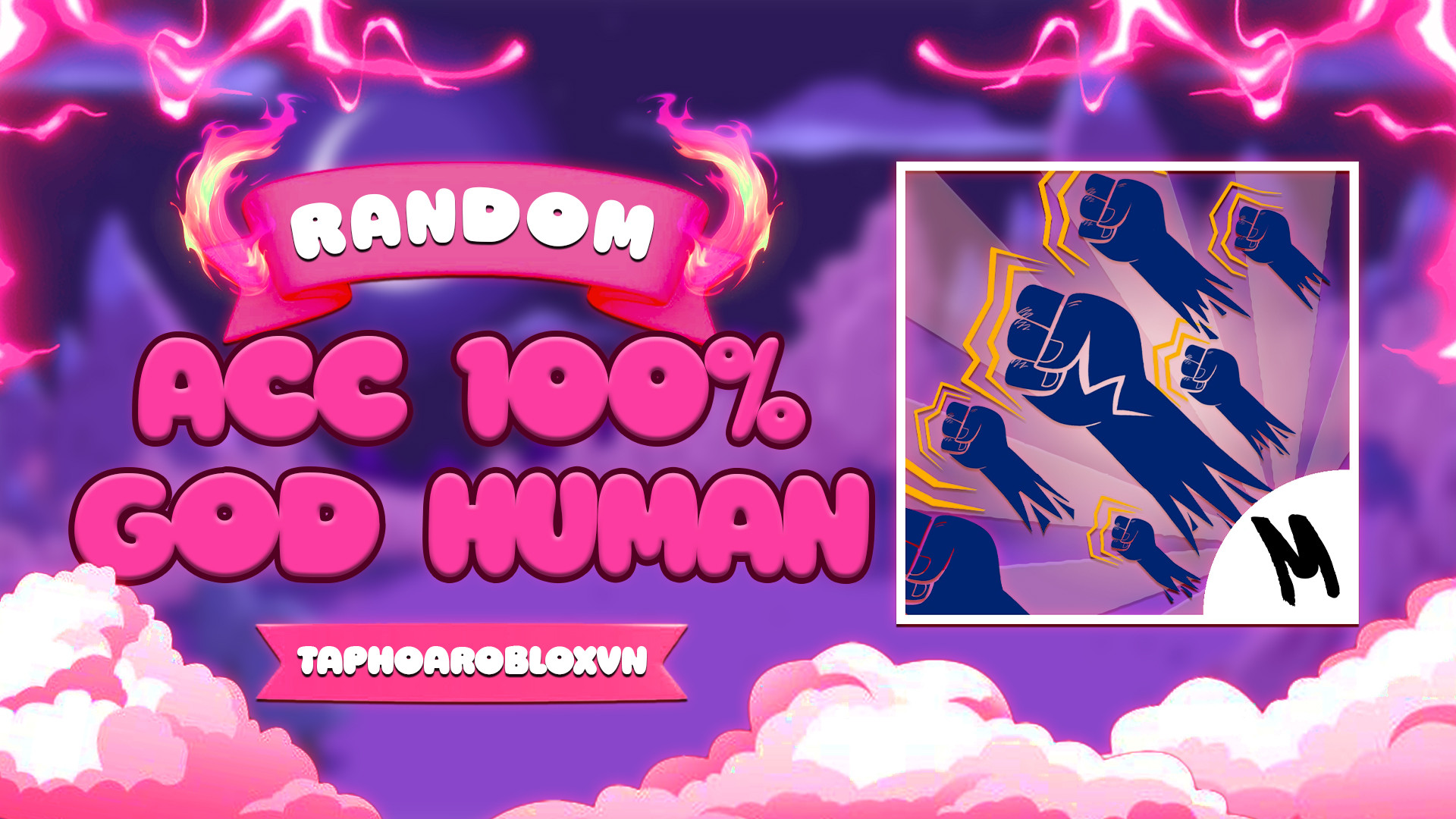 RANDOM ACC 100% GOD HUMAN LEVEL MAX GOD HUMAN NHIỀU ITEM XỊN CÓ CƠ HỘI NHẬN ACC YORU CỰC VIP (ACC BAO TRÂU, AN TOÀN 100%, BẢO HÀNH 1 ĐỔI 1 NẾU ACC BỊ QUÉT TRONG VÒNG 3 NGÀY)