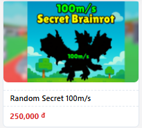 Random Secret 100m/s