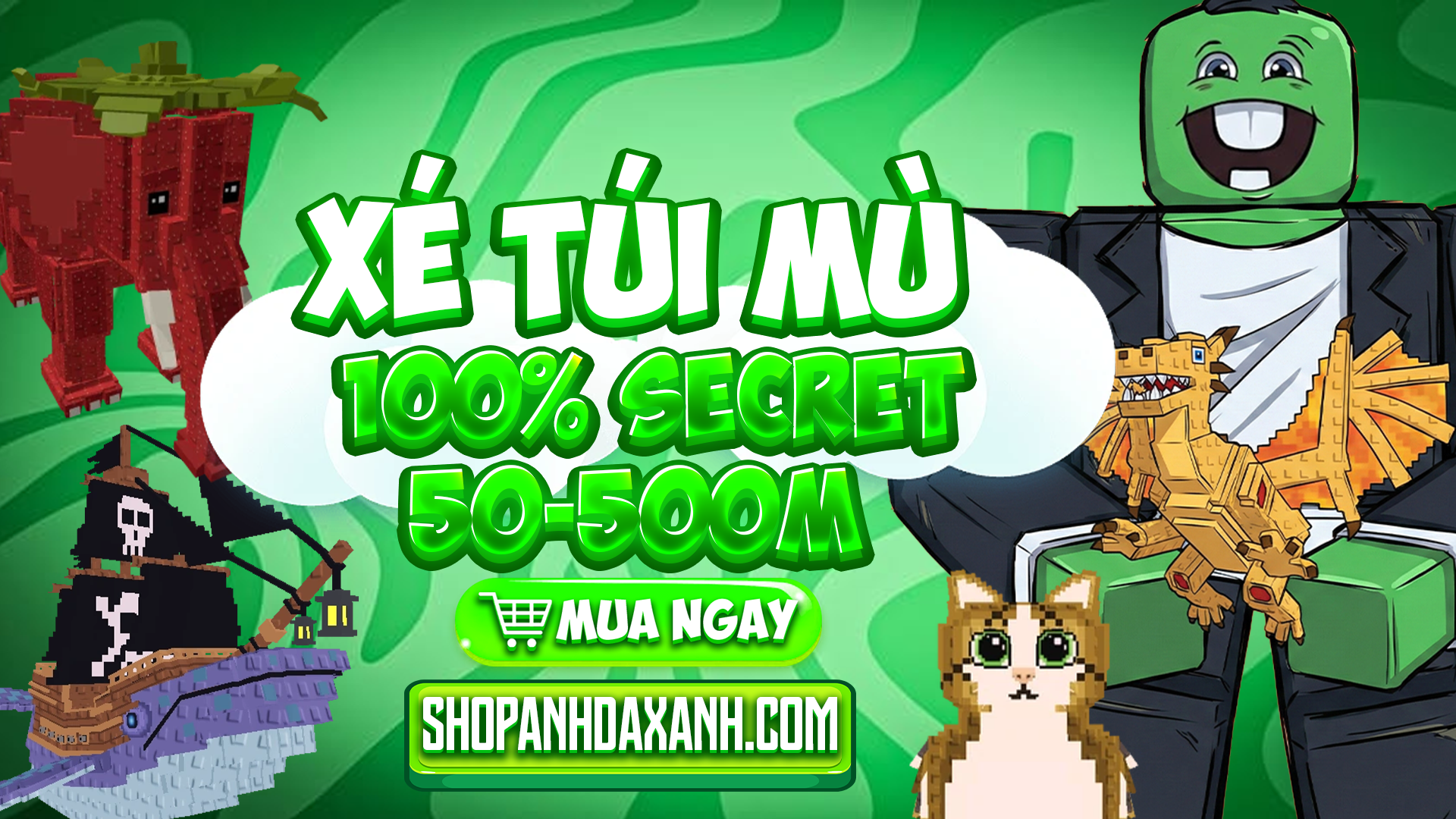 XÉ TÚI MÙ 100% SECRET 50 - 500M/S