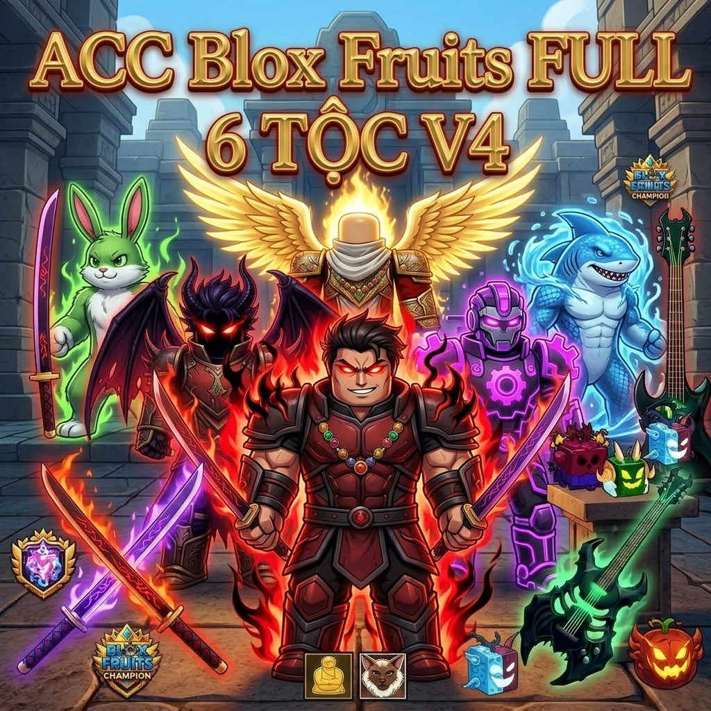 Blox Fruits 6 TỘC V4 Full Gear