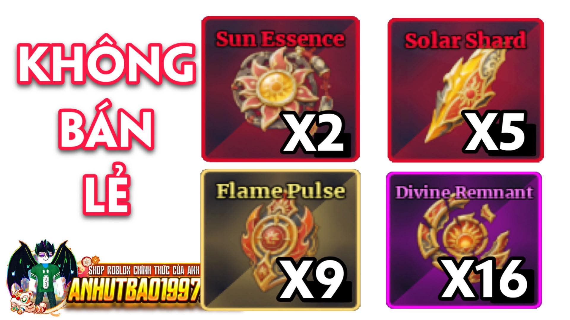 Set Sun God (hàng có sẵn giao ngay)