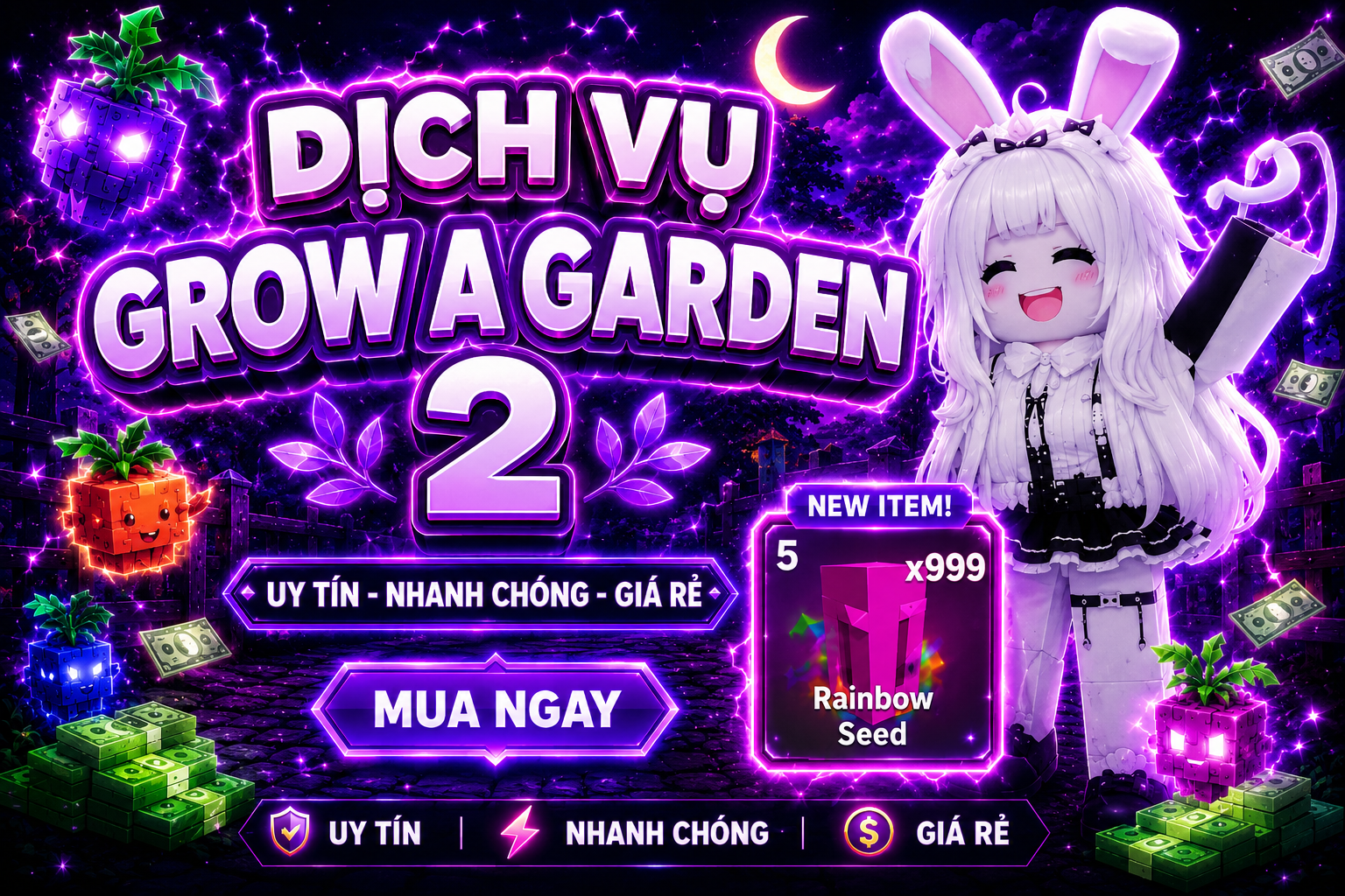 DỊCH VỤ GROW A GARDEN 2 SIÊU HOT