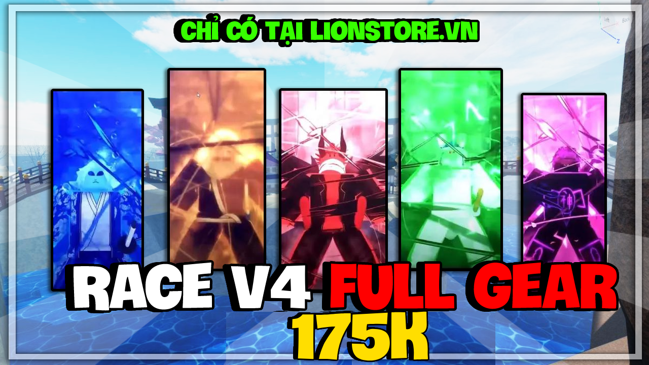 [HÀNG MỚI]  ACC TỘC V4 FULL GEAR ( 80% CYBORG HOẶC GHOUL ) + GOD HUMAN + 100% CDK + BANTUMLUM   + Nhiều Beli + DF XỊN