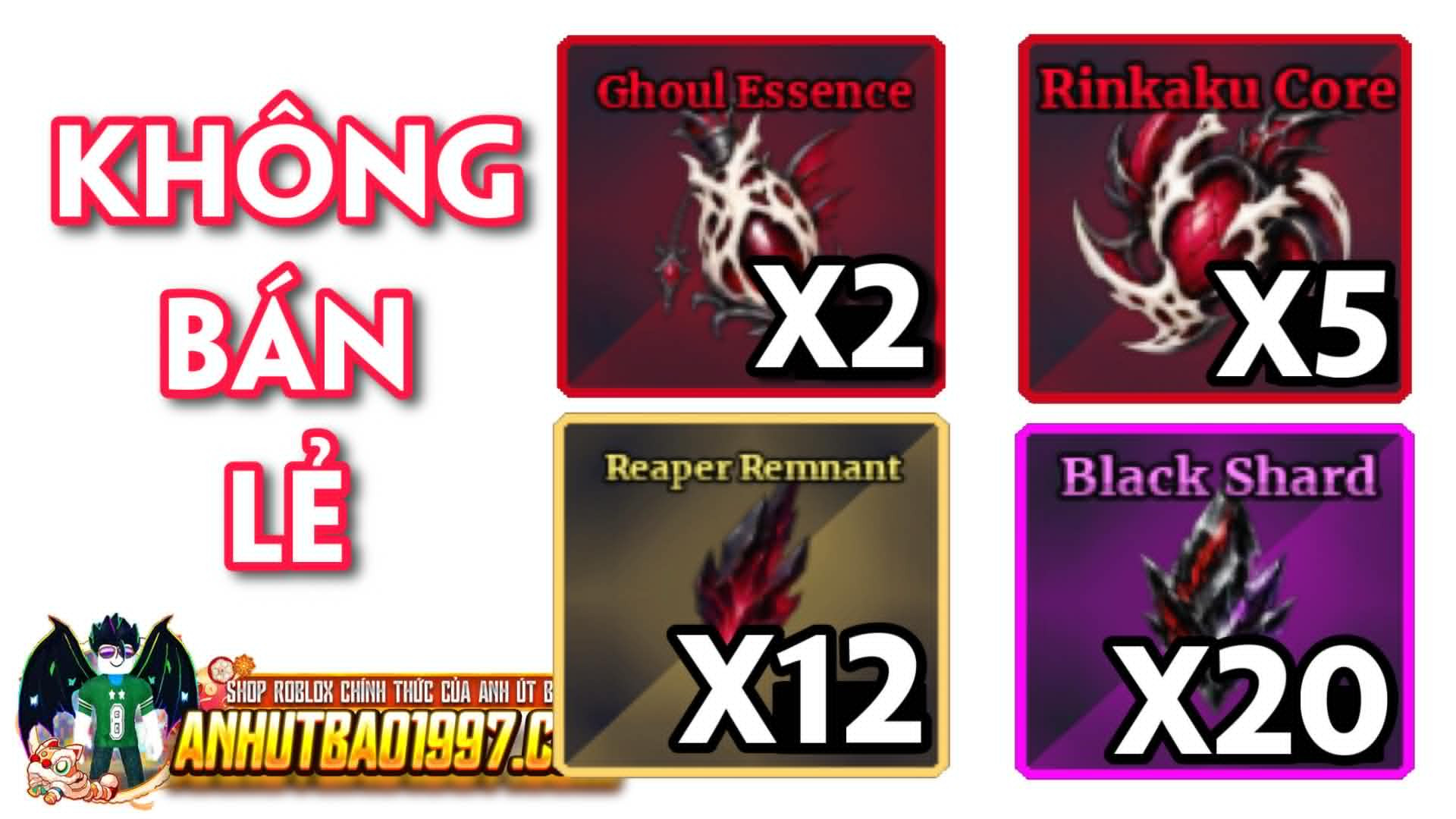 Set Black Reaper (hàng có sẵn giao ngay)
